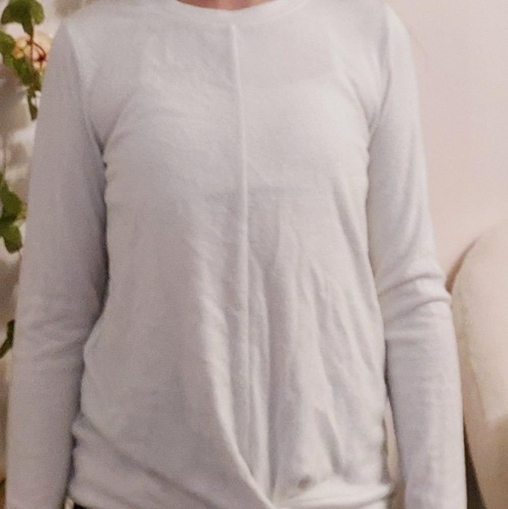A white long sleeve shirt
